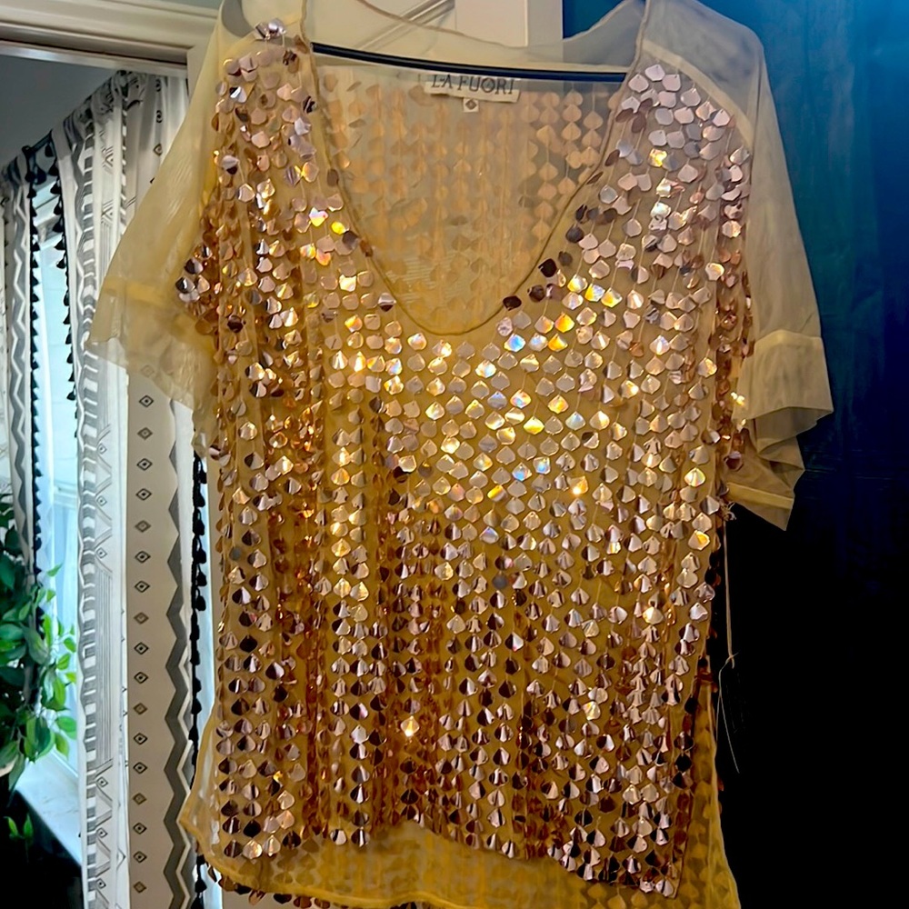 Free people watch her shine top size small